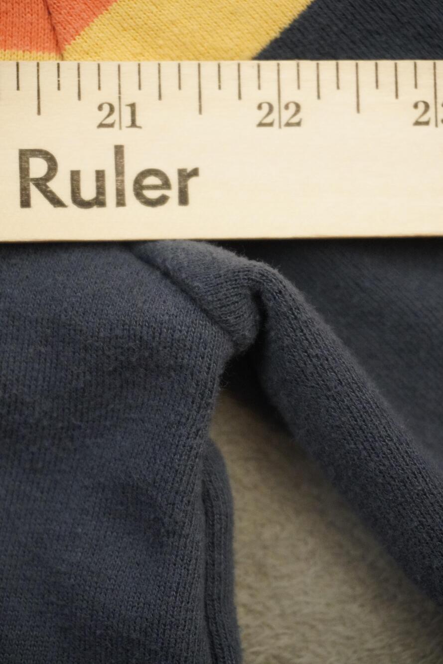 Marine Layer Hoodie Mens Large Blue Retro Stripe Pullover Fleece Kangaroo Pocket - Picture 11 of 13